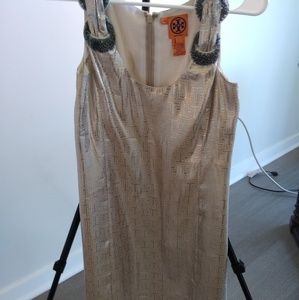 Tory Burch Silver metallic dress